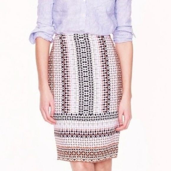 J. Crew Dresses & Skirts - J Crew Colorful Pencil Skirt Size 2